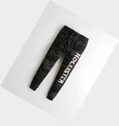 Black Camo Hollister Super Skinny Fleece Men's Jogger | ZA-XIOV847