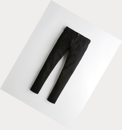 Black Hollister Advanced Stretch Super Skinny No Fade Men's Jeans | ZA-FIDH420