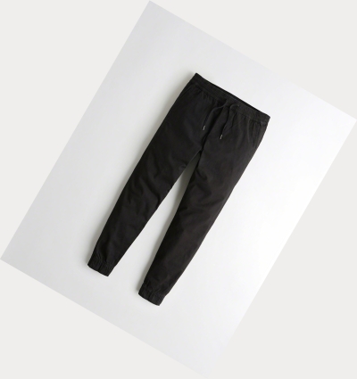 Black Hollister Advanced Stretch Twill Super Skinny Men's Jogger | ZA-NMZV519