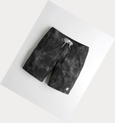 Black Hollister Classic Fit Men's Boardshorts | ZA-UXZO624