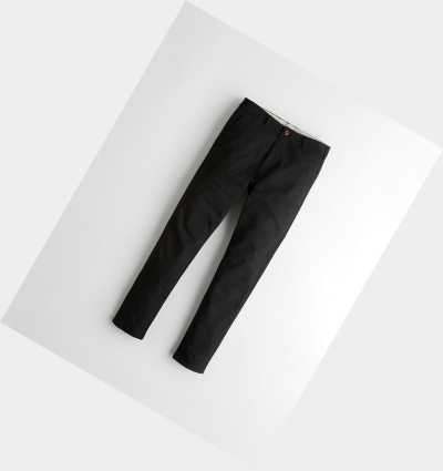 Black Hollister Epic Flex Skinny Chino Men's Pants | ZA-HXYA276