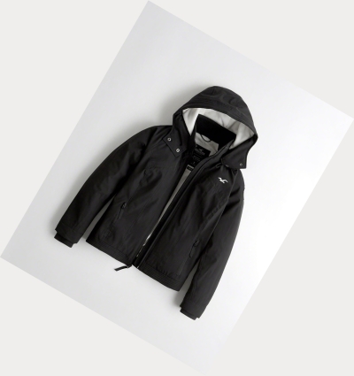 Black Hollister Fleece-Lined Women's Jackets | ZA-VODR809