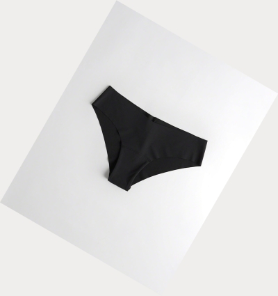 Black Hollister Gilly Hicks No-Show Cheeky Women's Underwear | ZA-VQZW496