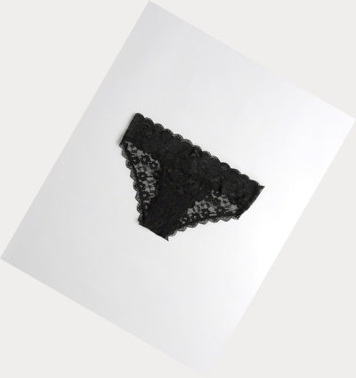 Black Hollister Lace Cheeky Women's Underwear | ZA-ADPZ971