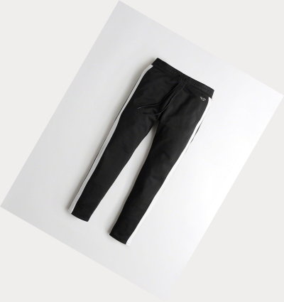 Black Hollister Taper Tricot Track Men's Sweatpants | ZA-KCGT684