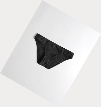 Black Hollister Women's Bikini Bottoms | ZA-JGNZ342