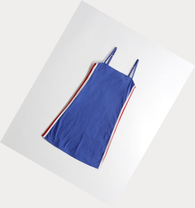 Blue Hollister Knit Slim Cami Women's Dress | ZA-IRPX867