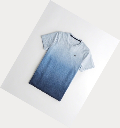 Blue Hollister Must-Have Crewneck Men's Short Sleeve | ZA-WSBZ901