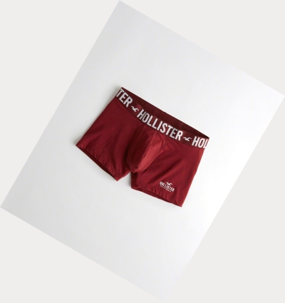 Burgundy Hollister Classic Trunk Men's Underwear | ZA-VCQK138