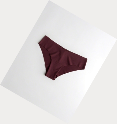 Burgundy Hollister Gilly Hicks No-Show Cheeky Women's Underwear | ZA-HLQX930