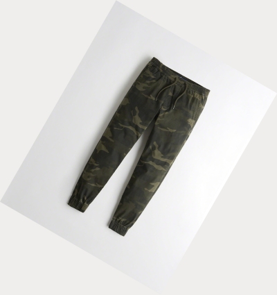 Camo Hollister Advanced Stretch Twill Super Skinny Men's Jogger | ZA-PCYD734