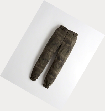 Camo Hollister Classic Stretch Ultra High-Rise Twill Women's Pants | ZA-NDFL036