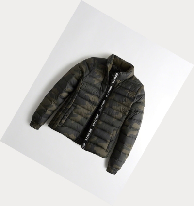 Camo Hollister Packable Lightweight Women's Puffers | ZA-RYXK896