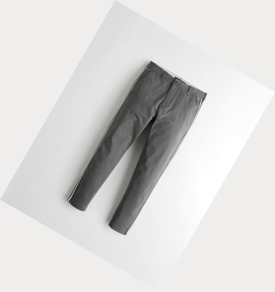 Dark Grey Hollister Epic Flex Taper Chino Men's Pants | ZA-BFJW451