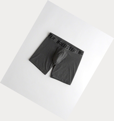 Dark Grey Hollister Longer-Length Trunk Men's Underwear | ZA-HBZD541