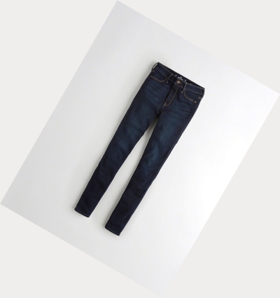 Dark Wash Hollister Advanced Stretch High-Rise Women's Jeans | ZA-MSRY578