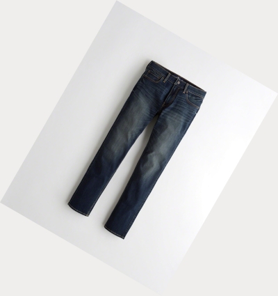 Dark Wash Hollister Extreme Stretch Skinny Men's Jeans | ZA-MGBF604