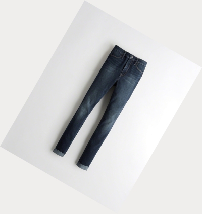 Dark Wash Hollister Extreme Stretch Ultra High-Rise Extreme Skinny Women's Jeans | ZA-UEBC680