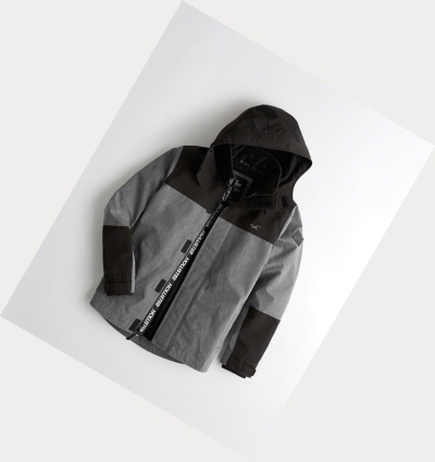 Grey Hollister All-Weather Mesh-Lined Men's Jackets | ZA-BVLO678