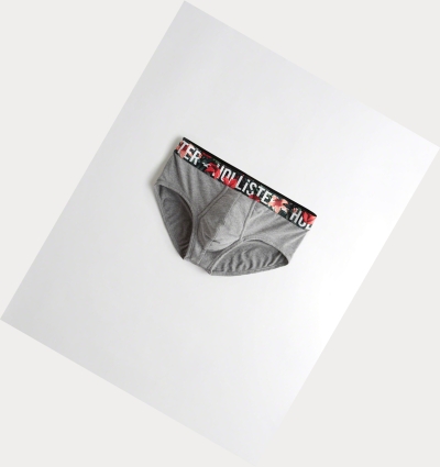 Grey Hollister Knit Brief Men's Underwear | ZA-LRTU026