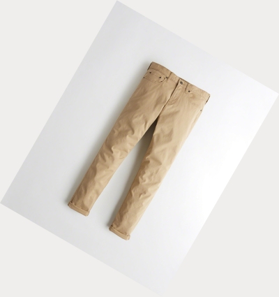 Khaki Hollister Epic Flex Super Skinny Men's Pants | ZA-ZICG860