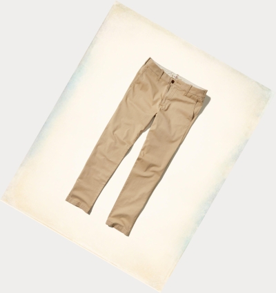 Light Khaki Hollister Epic Flex Skinny Chino Men's Pants | ZA-IPGO763