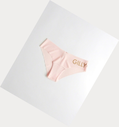 Light Pink Hollister Gilly Hicks No-Show Cheeky Women's Underwear | ZA-FKUW879