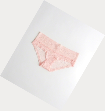 Light Pink Hollister Lace Hiphugger Women's Underwear | ZA-AUJB175