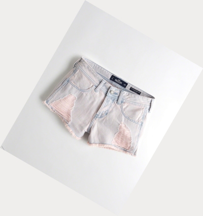 Light Pink Wash Hollister Low-Rise Denim Boyfriend Women's Shorts | ZA-ANYX137