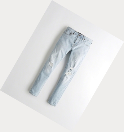 Light Wash Hollister Advanced Stretch Super Skinny Men's Jeans | ZA-ADHI209