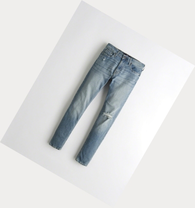 Light Wash Hollister Advanced Stretch Super Skinny Men's Jeans | ZA-JYRM530