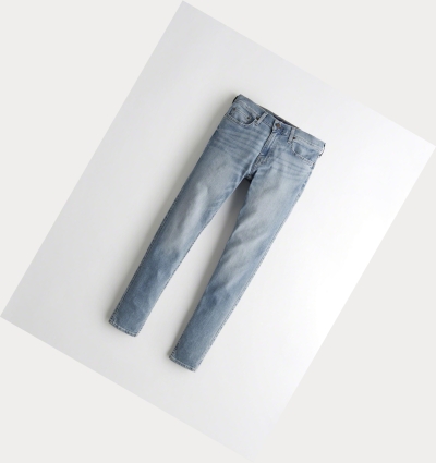 Light Wash Hollister Advanced Stretch Super Skinny Men's Jeans | ZA-ZOIE371