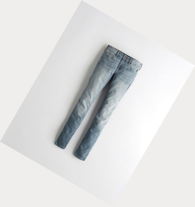 Light Wash Hollister Classic Stretch Low-Rise Super Skinny Women's Jeans | ZA-OAIE051