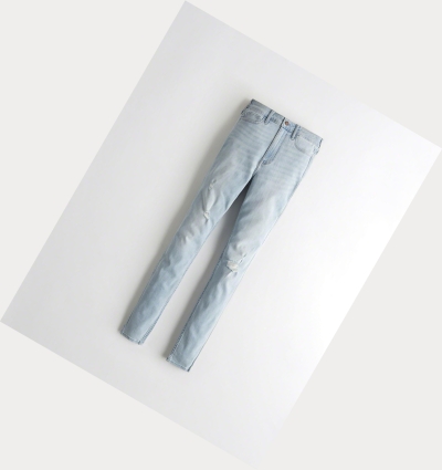 Light Wash Hollister Classic Stretch Ultra High-Rise Super Skinny Women's Jeans | ZA-EGPT305