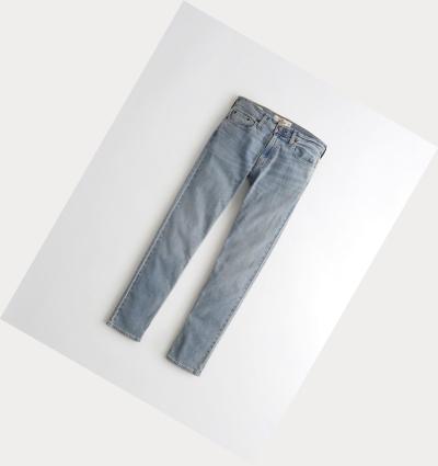 Light Wash Hollister Epic Flex Skinny Men's Jeans | ZA-IURL831