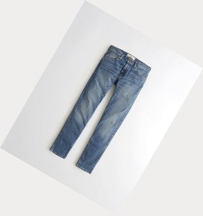 Light Wash Hollister Epic Flex Skinny Men's Jeans | ZA-LGFE965