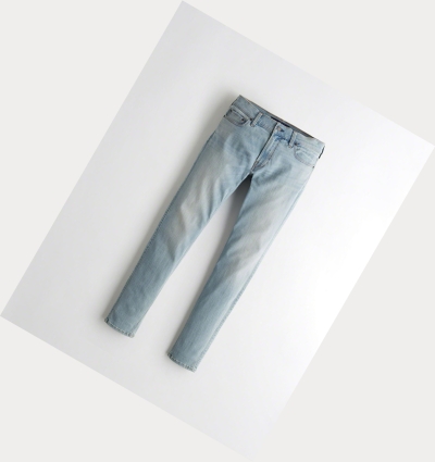 Light Wash Hollister Extreme Stretch Super Skinny Men's Jeans | ZA-UYPL267