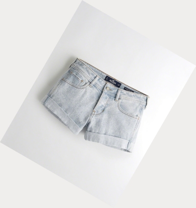 Light Wash Hollister Vintage Stretch Low-Rise Denim Boyfriend Women's Shorts | ZA-IUPT903