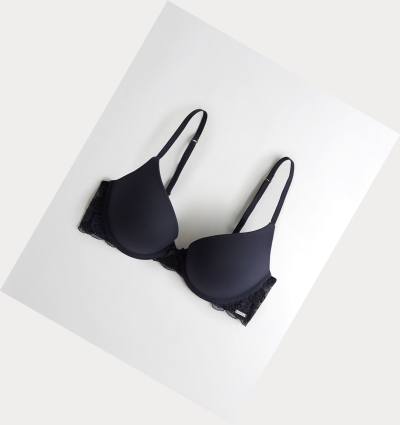 Navy Hollister Push-Up Demi Women's Bras | ZA-WJFK137