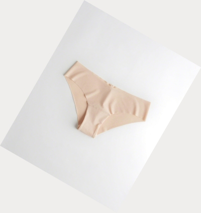 Nude Hollister Gilly Hicks No-Show Cheeky Women's Underwear | ZA-JHBL328