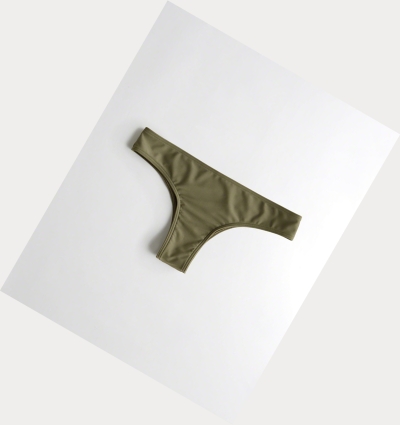 Olive Hollister Super Cheeky Women's Bikini Bottoms | ZA-JBCI984