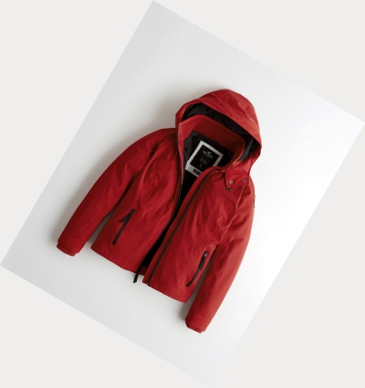 Red Hollister Fleece-Lined Women's Jackets | ZA-WRPJ618