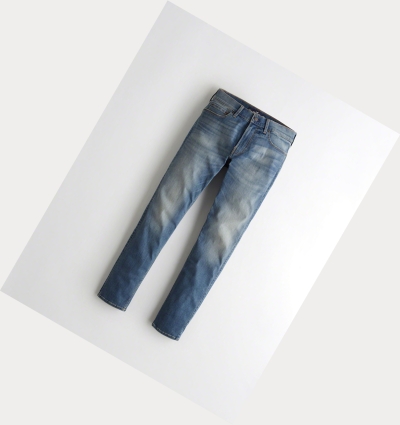 Wash Hollister Extreme Stretch Skinny Men's Jeans | ZA-EHAC803