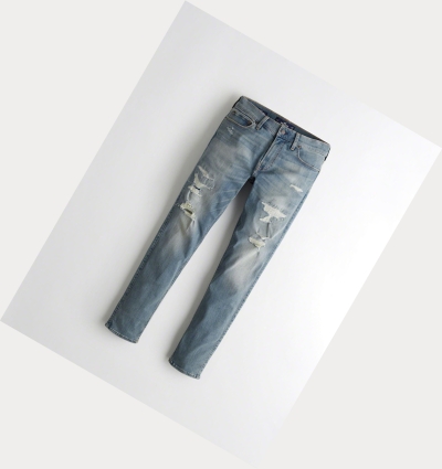 Wash Hollister Extreme Stretch Skinny Men's Jeans | ZA-GVLS405