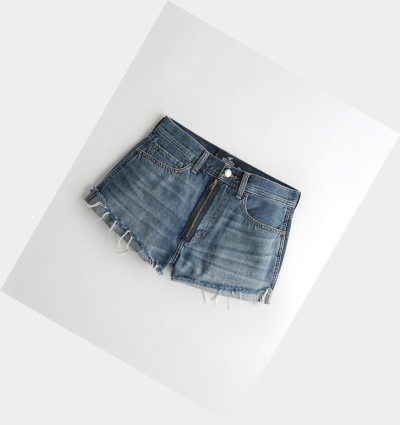 Wash Hollister High-Rise Denim Vintage Women's Shorts | ZA-TFMV915