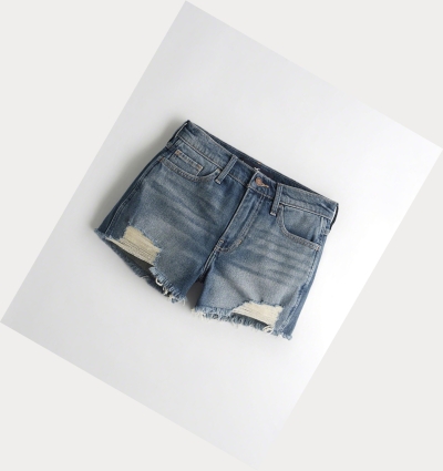 Wash Hollister Vintage Stretch High-Rise Denim Women's Shorts | ZA-FECV910