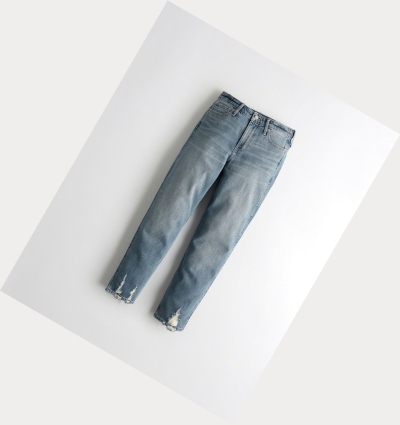 Wash Hollister Vintage Stretch High-Rise Mom Women's Jeans | ZA-UTAY760