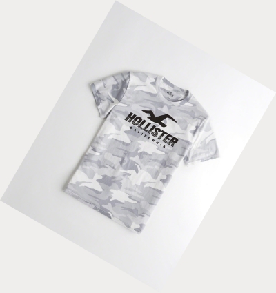 Hollister Tiger Logo T-shirt In White for Men