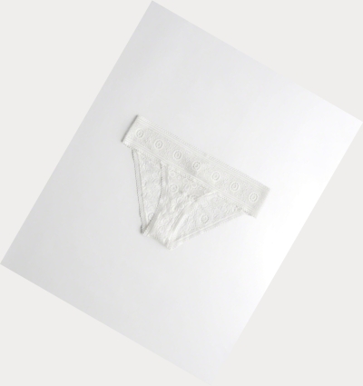 White Hollister Lace Cheeky Women's Underwear | ZA-HEBO480