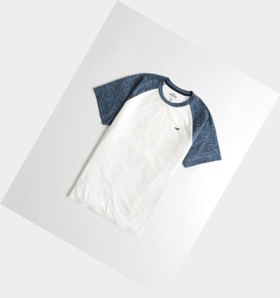 White Hollister Must-Have Crewneck Men's Short Sleeve | ZA-QZSB029